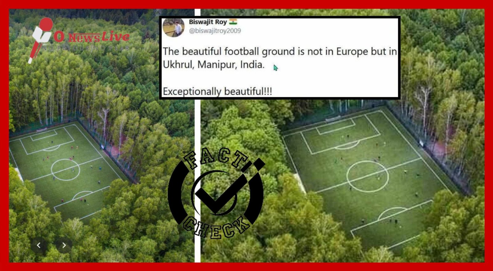 Fact Check of Manipur Football Ground