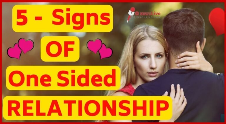 5 sign of one sided love