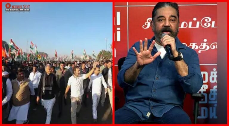 Kamal Haasan in Bharat Jodo Yatra