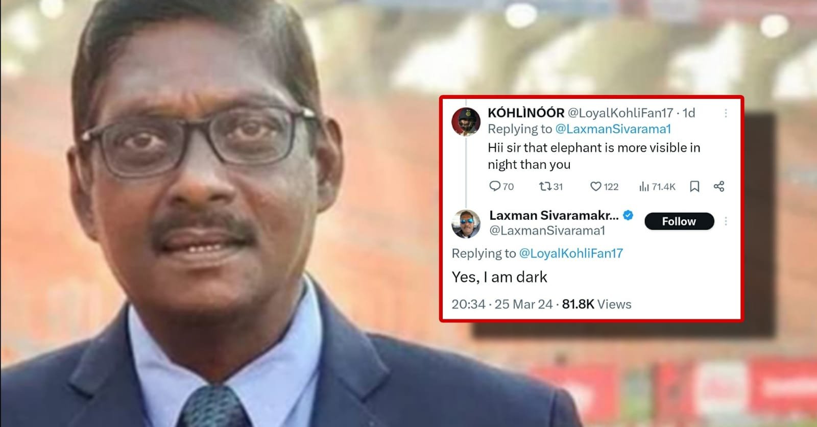 Laxman Sivaramakrishnan Responds to Trolls on Social Media