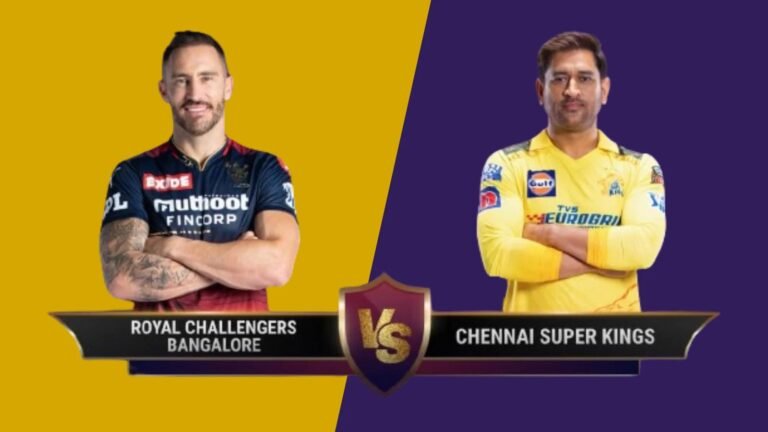 RCB vs CSK