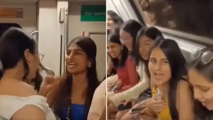 दिल्ली मेट्रो बना नाइट क्लब: कॉलेज गर्ल्स ने किया डांस, वायरल हुआ वीडियो